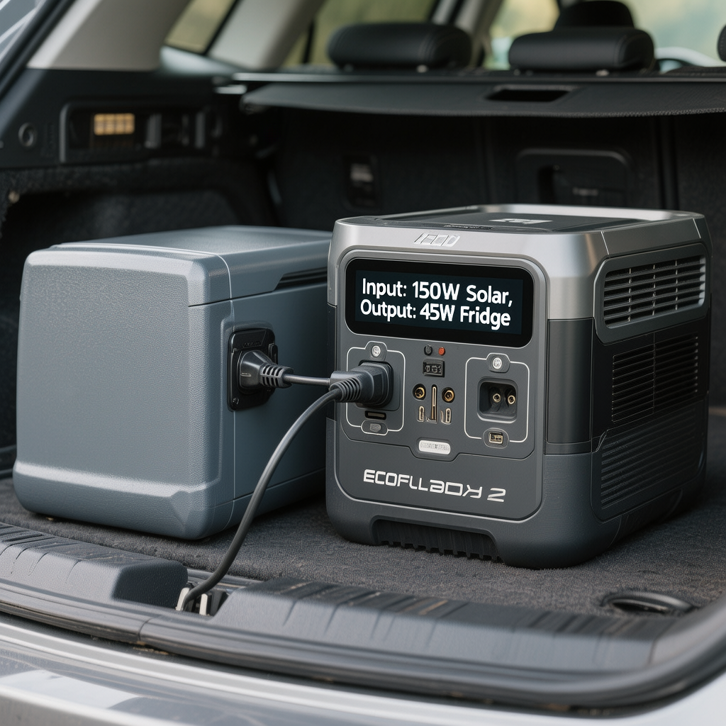how to run fridge and fan all night in summer suv camping