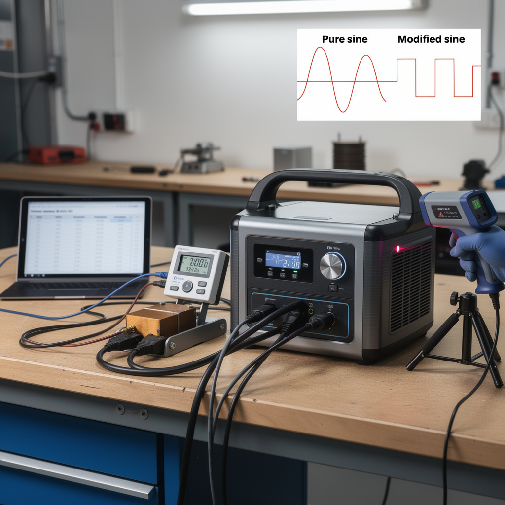 powerstation test benchmarks for inverter efficiency and thermal derating