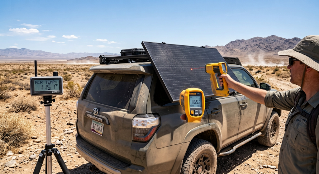 Why Do Solar Panels Produce Less Power in Extreme Summer Heat on an SUV
