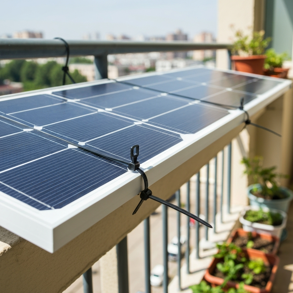 Using balcony solar safely requires securing panels against wind for portable power station apartment safety.