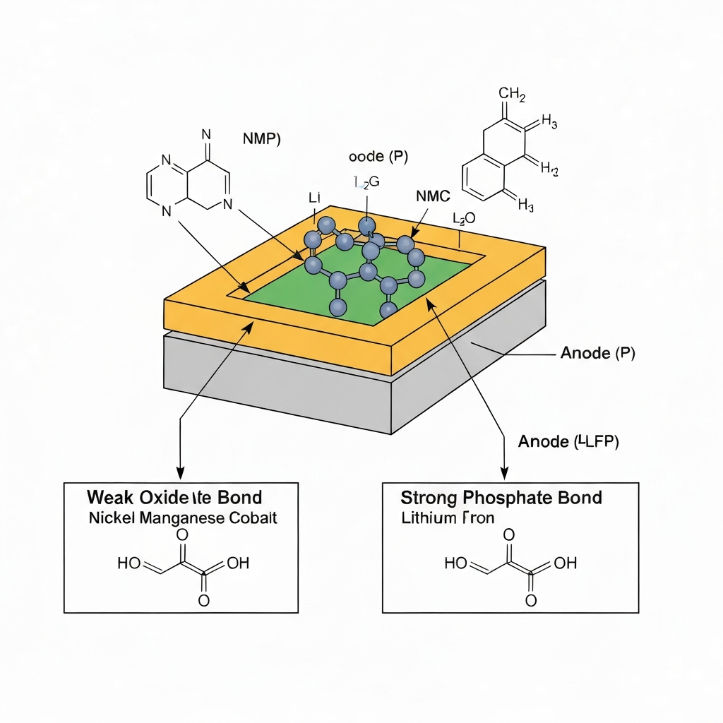 The molecular difference that defines lifepo4 vs nmc apartment safety risks.