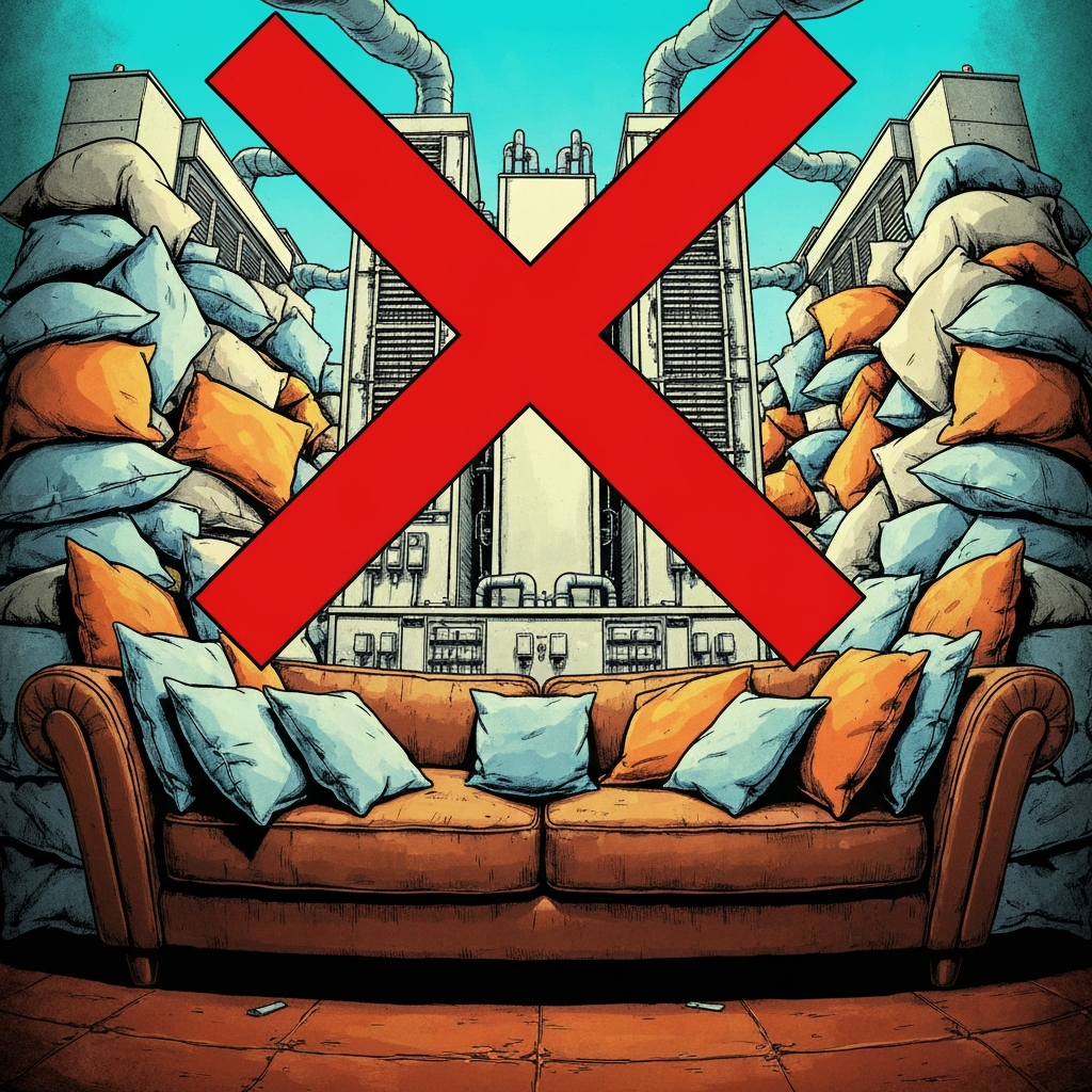 Blocking vents ruins portable power station apartment safety and causes overheating.