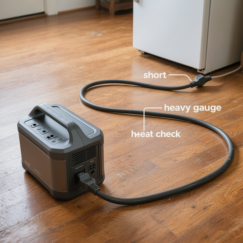portable power station extension cord safety