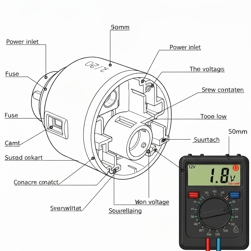 portable power station not charging from car due to 12V socket voltage drop