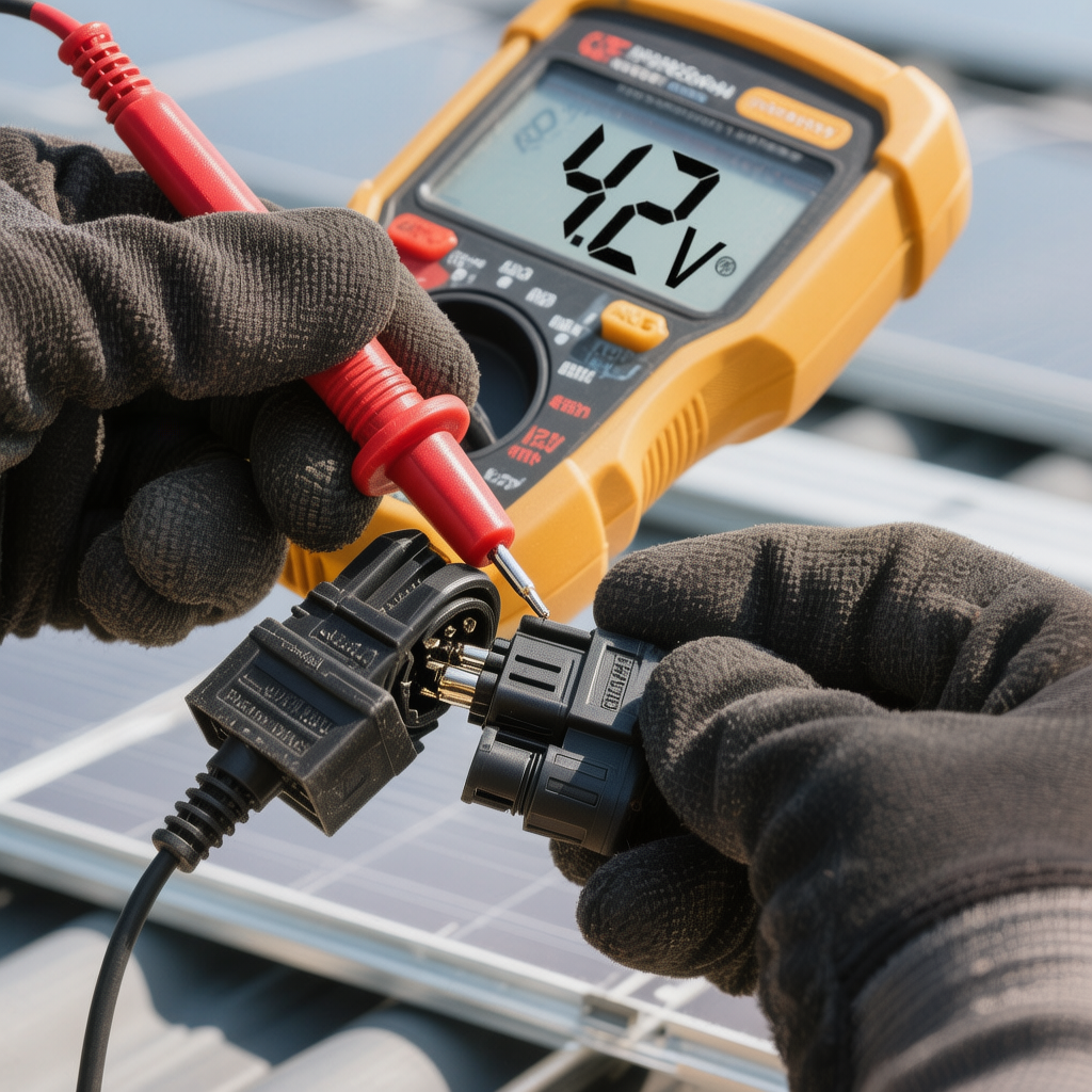 portable power station not charging solar checking panel Voc and MC4 polarity