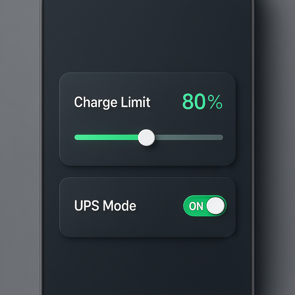 Setting charge limits is essential if you leave portable power station plugged in
