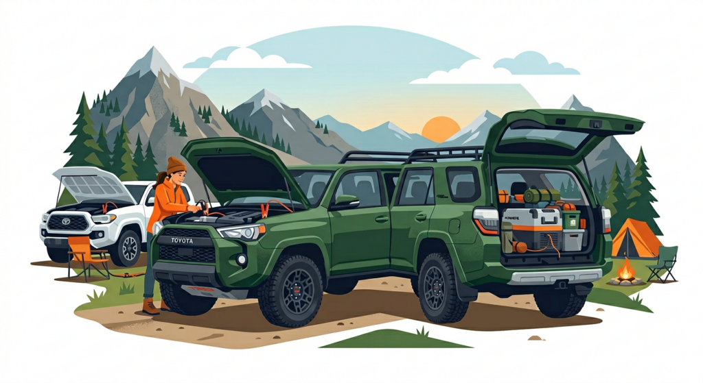 how to prevent suv battery dying overnight camping